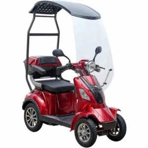 Electric Mobility Scooter With A Canopy