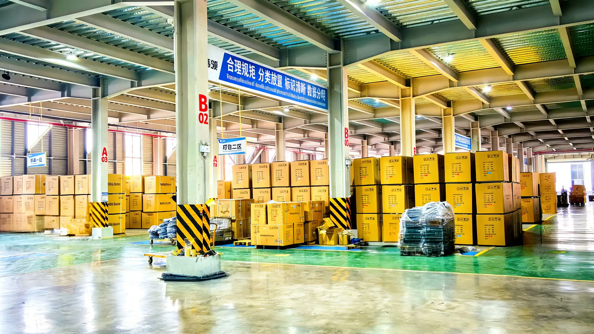 warehouse in packing